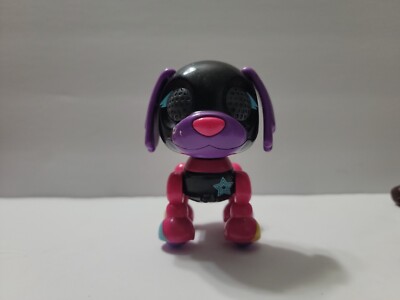 Zoomer Zuppies Puppy Interactive Toy Robot Dog Black/Pink Works