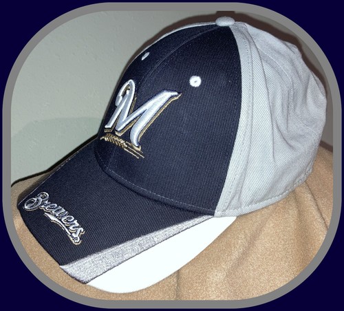 MILWAUKEE BREWER ADULT ADJUSTABLE ONE SIZE FITS ALL FAN FAVORITE 100% COTTON CAP - 第 2/5 張圖片
