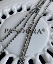 Authentic Pandora Oxidized Cable Chain #590402