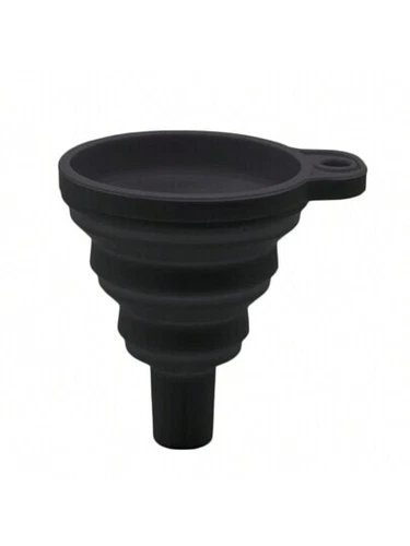 Silicone Car Funnel Collapsible Foldable Space Saving Engine Oil Filler Fluid - Picture 3 of 3