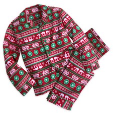 NWT DISNEY STORE Star Wars Boys Christmas Fair Isle Pajama Set 3,4