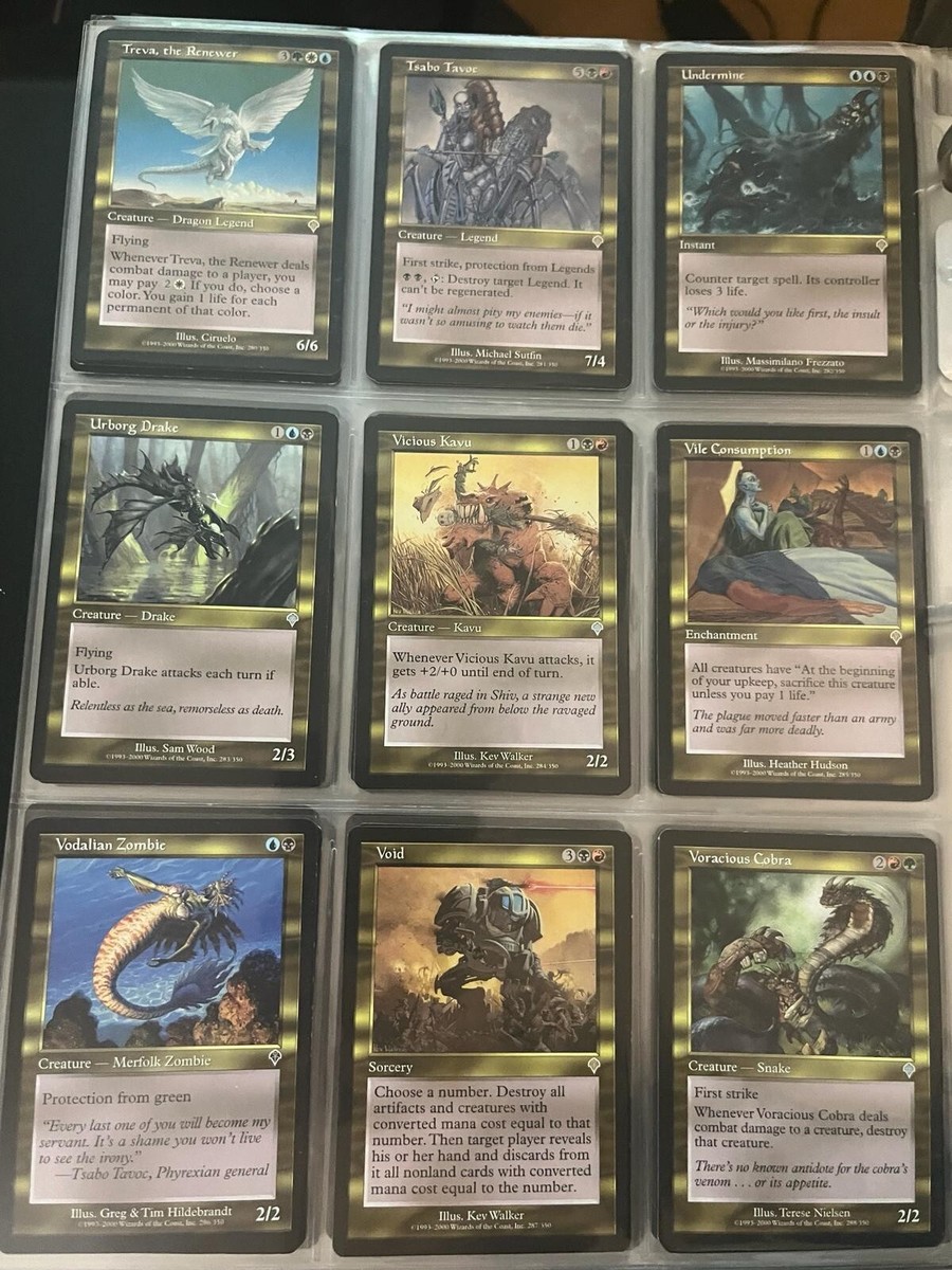 MTG INVASION NM-EX - INVASIONE - FULL COMPLETE SET - COLLEZIONE