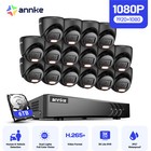 Annke 16Ch 5Mp Lite Dvr 1080P Cctv Security Camera System Outdoor Ai Color Night