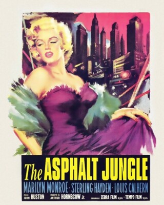 1950 Actress MARILYN MONROE 8x10 Photo 'The Asphalt Jungle' Pop Art Print