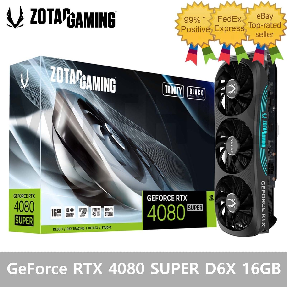 ZOTAC GAMING GeForce RTX 4080 SUPER Trinity D6X 16GB Black 