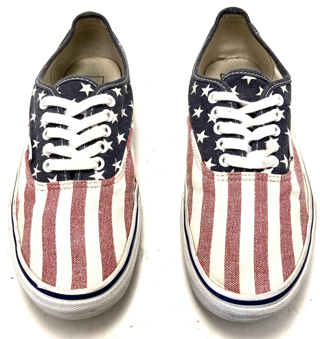Vans Era Van Doren Red White Blue American Flag July 4th Vans Era Van Doren Red White Blue American Flag July 4th