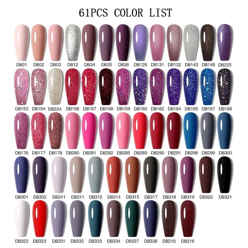 24/25/40/60PCS Smalto Gel UV Led Smalto Nail Art Off Gel Set Gel Unghie - Foto 12 di 82