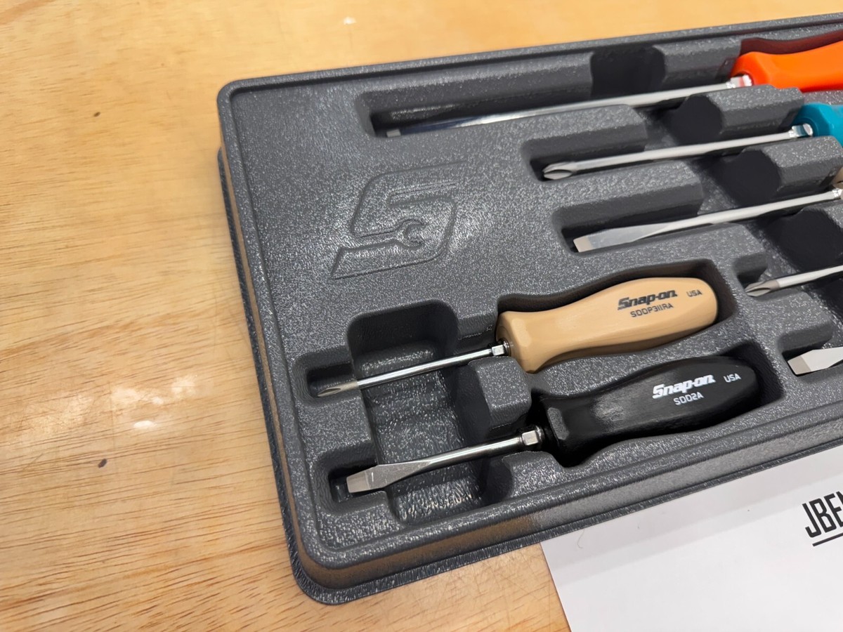 Snap-on Tools MULTI-COLOR 7pc Hard Grip Combination Snap-on Tools MULTI-COLOR 7pc Hard Grip Combination