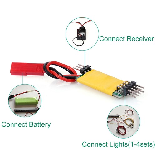 3CH LED Lichtsteuerschalter Lamp Controller Module for Traxxas Hsp Redcat Rc4wd - Picture 9 of 18