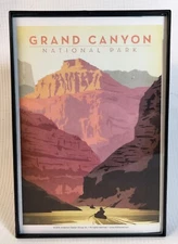 Grand Canyon National Park Art Print framed under glass 4 x 6