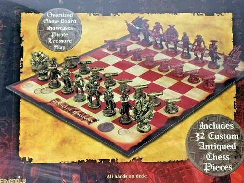 NEW Disney Pirates of The Caribbean At World's End Chess Set Collectors Edition. - Picture 3 of 4