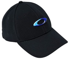 Oakley Mens L/XL Hat Flex Performance Fit Bla...