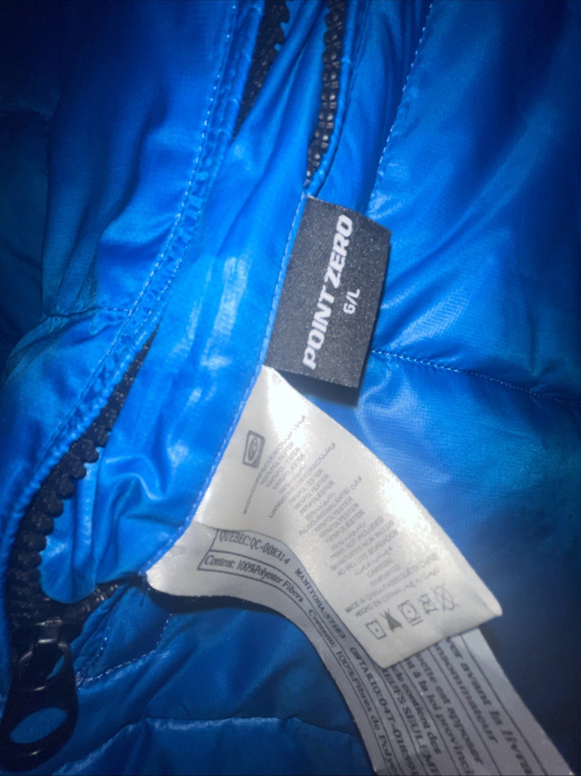 Point Zero Reversible Down Puffer Jacket Blue! Si… - image 2