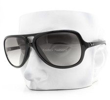 Ray-Ban Sunglasses RB 4162 601/32 Unisex Polished Black Gray Gradient with Case