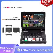 MOVMAGIC MF10S 10.1" 4KP60 5-CH SDI HDMI Live Streaming Video Switcher Station
