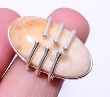 Fossil Coral - Australia 925 Sterling Silver Ring Size Adjustable R49 A373