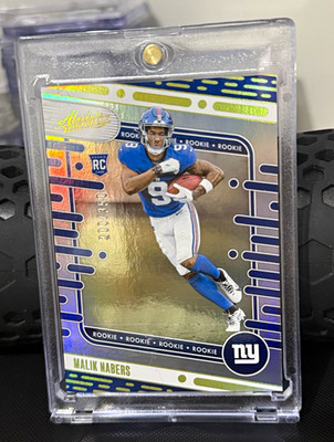 Panini 2024 Absolute Rookies Malik Nabers Giants #106 Spectrum /350 RC