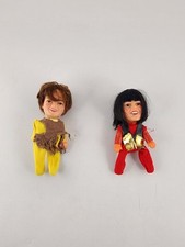 The Monkees 4" Davy Jones Micky Dolenz Finger Puppets Remco 1973