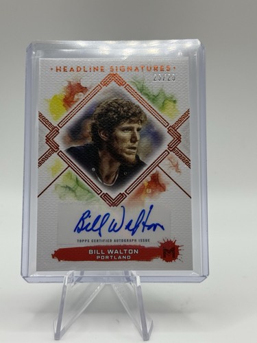 2024 Topps Motif Basketball Headline Signatures Bill Walton Auto /25
