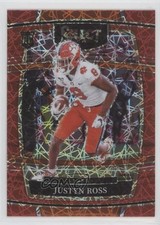2022 Panini Select Draft Picks Concourse Red Lazer Prizm Justyn Ross #13 0qc2