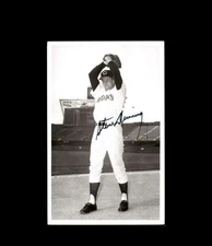 Steve Dunning Autograph Vintage Photo Postcard Cleveland Indians Signed