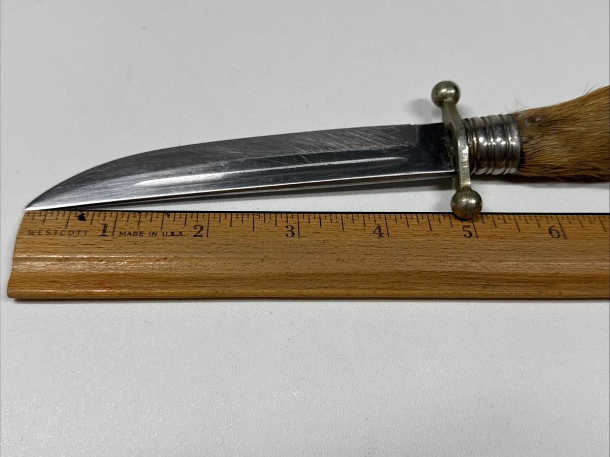 Vintage German Deer Foot Hoof Handle Knife, VG, Rare