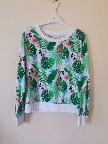 Disney Store Small World Top Size L Women Long Sleeves Mickey Minnie Mouse - Picture 2 of 9