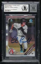 BAS 2019 Bowman Draft Chrome Refractor Corbin Carroll #BDC-125 BGS Authentic v9t