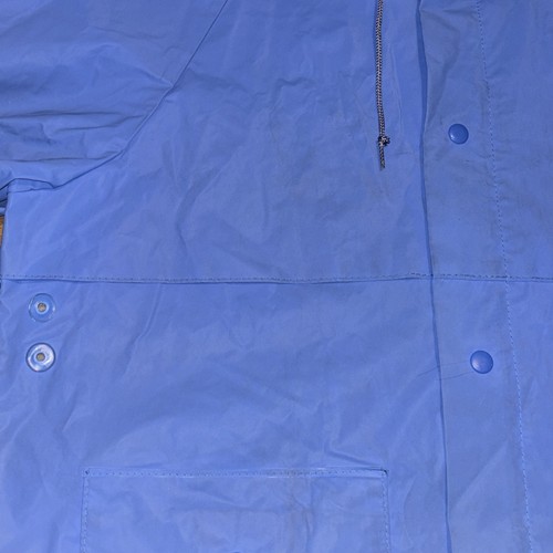 Vintage Pro Rainer Blue Rain Jacket With Hood Commercial Rain Gear size Medium - Bild 7 von 7