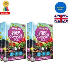 All-Purpose 120L Organic Compost for Seed Sowing, Potting, and Gardening Needs 0.47 per litre