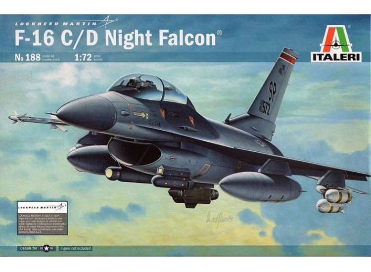 Italeri 188 1/72 F16 C/D Night Falcon