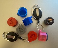 Custom Embossed Retracting Billiards Predator Chalk Holder. STOP LOSING CHALK 