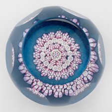 Whitefriars Paperweight Millefiori Facetted Monks Cane 1984