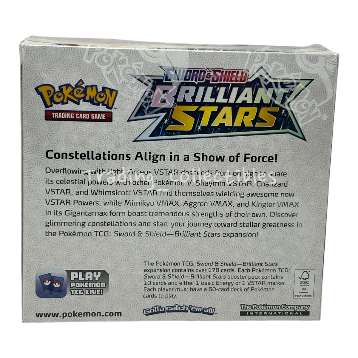 Brilliant Stars Pokemon Booster Box - Sword & Shield - Factory
