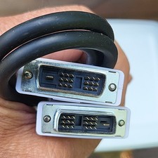 DVI-D Dual Link Male to Male Monitor Cable Black 1:1 Connection 453030300440R