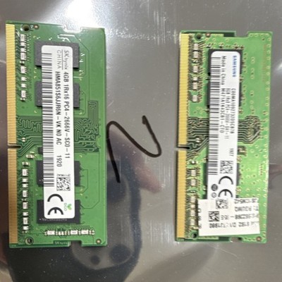 SK hynix & Samsung 8GB (2x4GB) DDR4-2666 SO-DIMM Laptop RAM PC4
