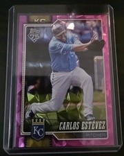 2026 Topps Series 1 Carlos Estevez Pink Diamanté #234 Kansas City Royals
