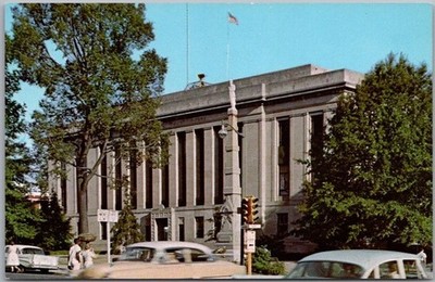 JACKSON, Tennessee Postcard MADISON COUNTY COURT HOUSE Curteich Chrome c1960