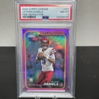 2024 Topps Chrome - Rookies Jayden Daniels #201 Pink Refractor (RC) PSA 8