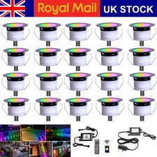 31mm New wifi LED Decking Lights Garden Deck Outdoor Kit RGB+Warm White+IC IP65