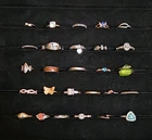 Vintage To Now Ring Jewelry Lot Fashion Costume Scrap Please Read