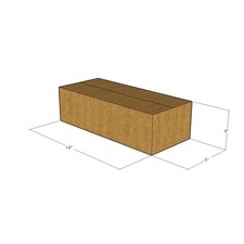 50 14x6x4 Kraft Brown Corrugated Shipping Boxes 32 ECT Single-Wall New