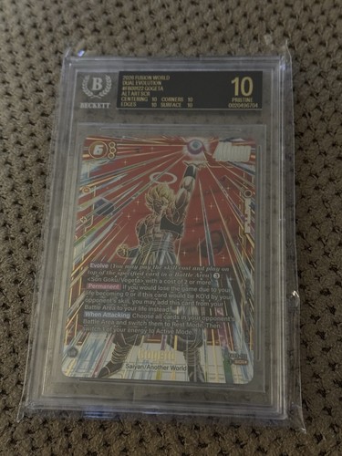 Dragon Ball Fusion World - Gogeta FB09-122 Alt Art SCR BGS 10 BLACK LABEL