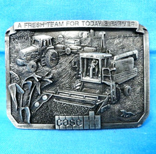Case IH International Harvester Tractor Promo Belt Buckle Vtg 1985    .CVB183