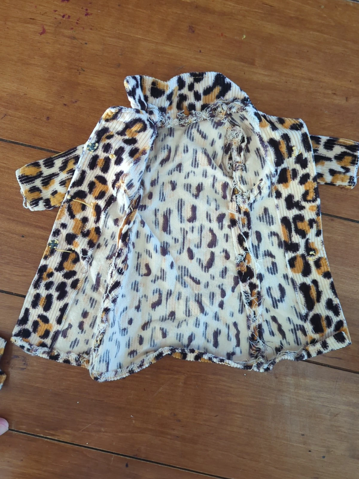  vintage mod print coat handmade 