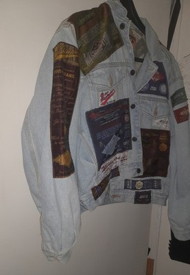 Flashlights Basic Easy Rider Herren Jeansjacke Blau Gr. 40 kurz Knopf Taschen
