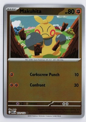 Makuhita - MEG #072/132 ME01: Mega Evolution Reverse Holofoil NM