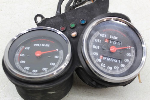 86-94 HARLEY DAVIDSON SPORTSTER XL883 GAUGE GAUGES SPEEDOMETER TACH CLUSTER - Picture 5 of 11