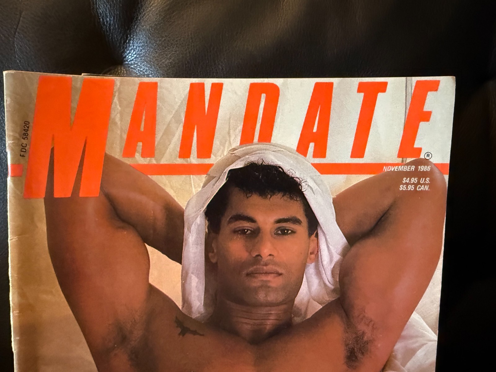 Mandate Magazine 11/86 vintage gay interest male pinups