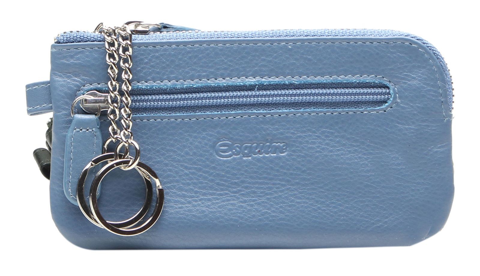 Esquire key case Viktoria Key Case with Zip Dove Blue